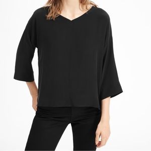 The Clean Silk V-Neck Blouse Everlane